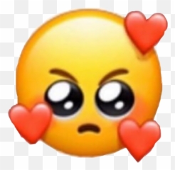 Edit Angry Inlove Cute Aesthetic Emoji Red Freetoedit - Mad In Love Emoji,Red Angry Emoji