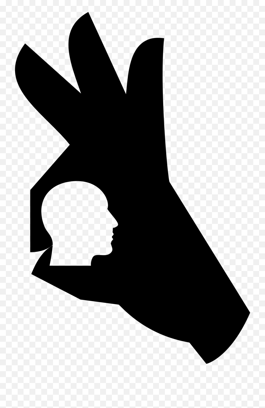 Ok Hand Sign Clipart - Okay Hand Silhouette Png Emoji,Ok Hand Emoji