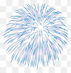 Free Transparent Fireworks Png Download - Background Blue Emoji