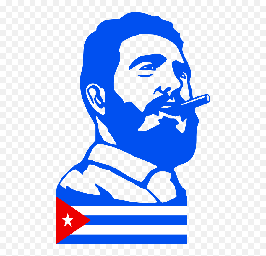 Download Vector - Fidel Castro Clipart Emoji,Cuban Flag Emoji