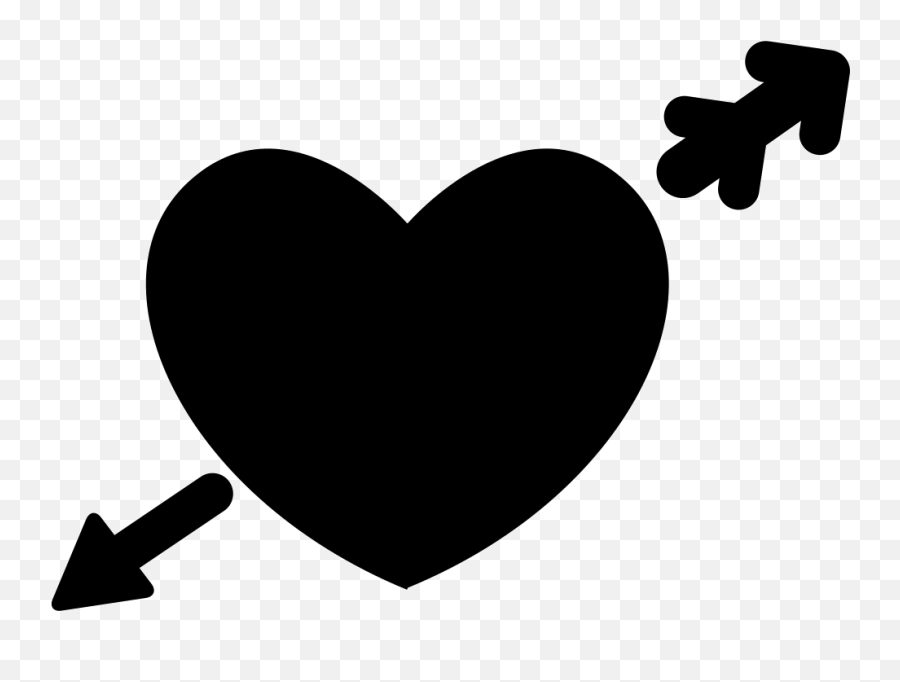 Heart In Love With Cupid Arrow Comments - Simple Heart With Simple Heart With Arrow Emoji,Cupid Emoji
