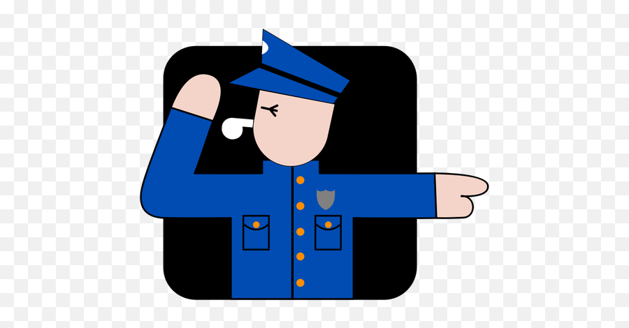 Policeman Vector Image - Police Enforcement Clipart Emoji,Police Siren Emoji