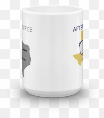 Before u0026 After Coffee Mug - 15oz Magic Emoji