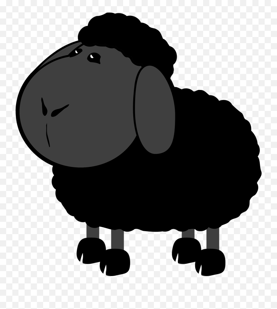 Sheep Black Wool Farm Animal Png - Baa Baa Black Sheep Clipart Emoji,Black Sheep Emoji