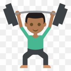 Person Lifting Weights Emoji Clipart,Bodybuilder Emoji