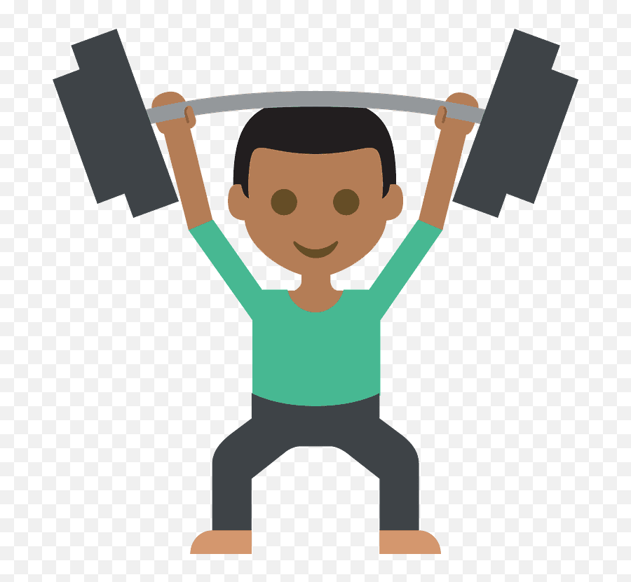 Person Lifting Weights Emoji Clipart,Bodybuilder Emoji