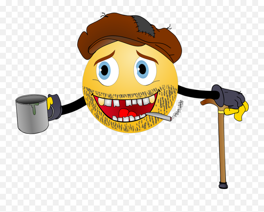 A Scroccare Penner Barbone - Cartoon Emoji,Emoji Pasta