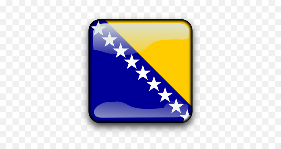 Bosnia And Herzegovina Flag Button - Flag Of Bosnia And Herzegovina Emoji,Samoa Flag Emoji