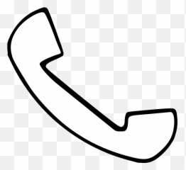 Phone Home Call - Vector Png White Emoji