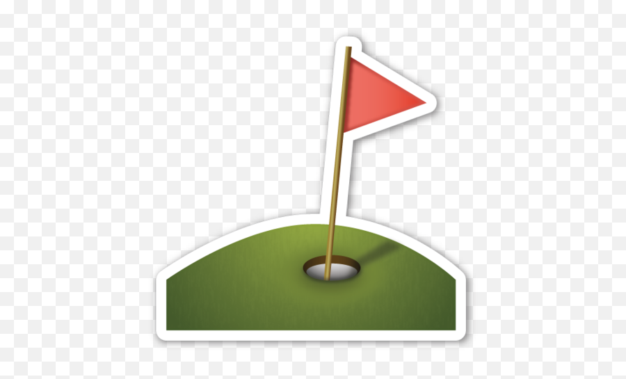 Flag In Hole - Miniature Golf Emoji,Golf Emoji
