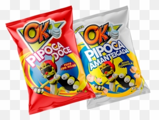 Linha Ok Pipoca - Potato Chip Emoji,Potato Chip Emoji