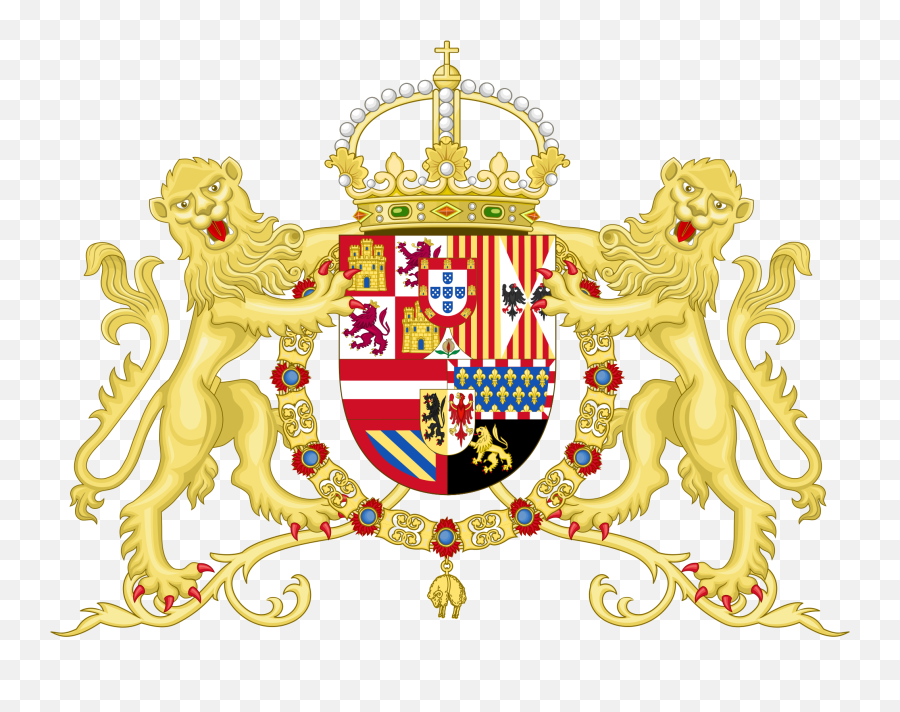Royal Coat Of Arms Of Spain With - Philip Ii Spain Coat Of Arms Emoji,X Arms Emoji