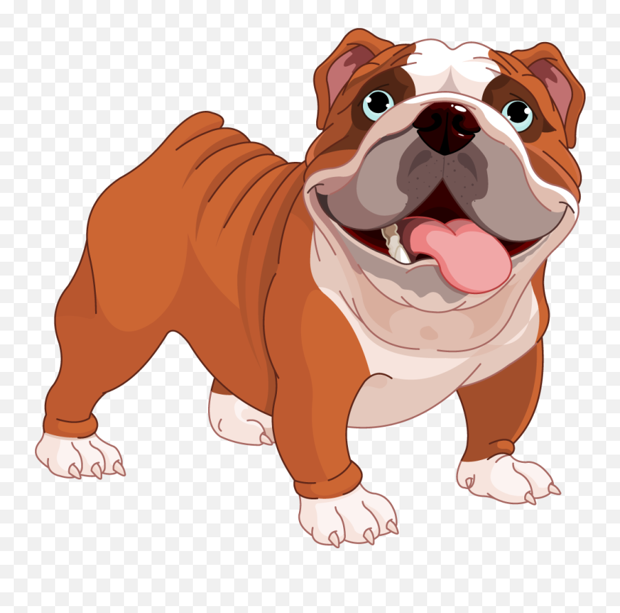 English Bulldog Face Clipart - Cute Bulldog Clipart Emoji,Bulldog Emoticons
