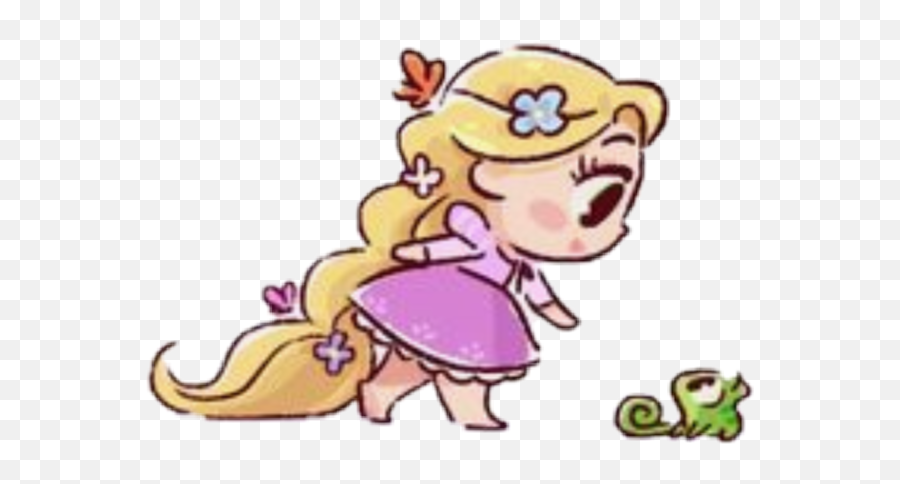 Rapunzel Tangled Pascal Disney - David Gilson Disney Art Emoji,Rapunzel Emoji