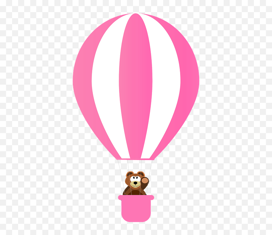 Free Rosa Flower Illustrations - Hot Air Balloon With Teddy Emoji,Siren Emoji
