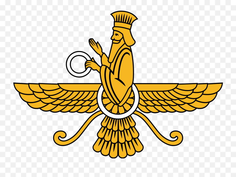 Faravahar Emblem - Zoroastrianism Sign Emoji,Cop Emoji