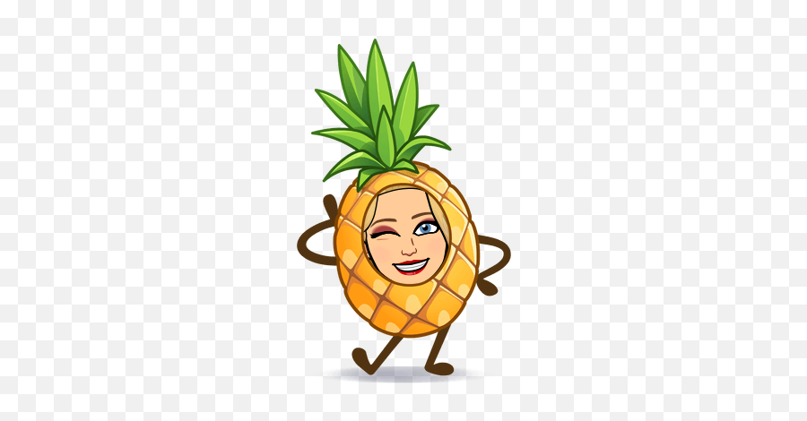 Pineapples - Bitmoji Fruit Emoji,Pineapple Emoji