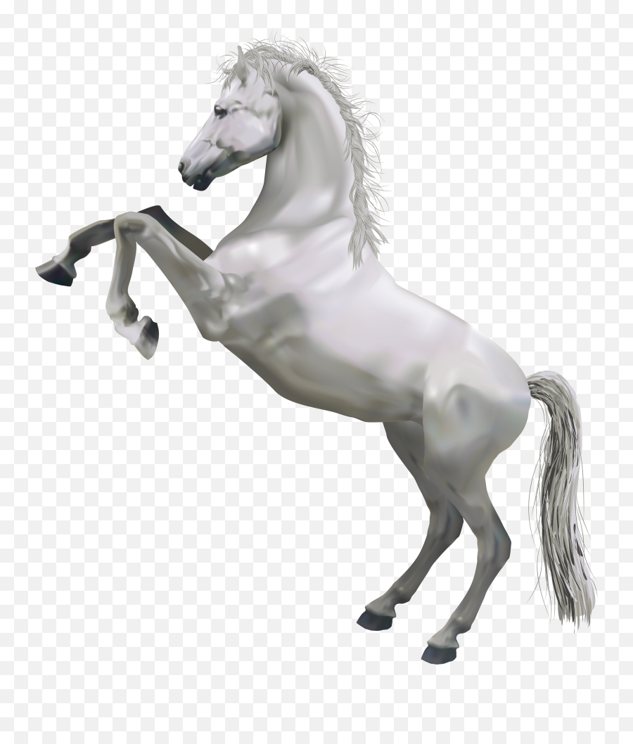 Horse White Clip Art - White Horse Png Emoji,Horse Emoji