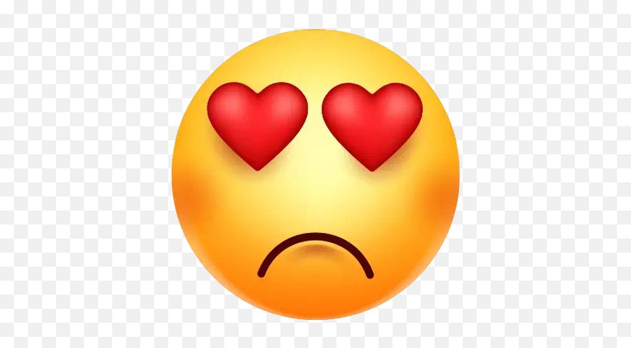 Heart Eyes Emoji Png File Png Mart - Smiley,Yellow Heart Emoji