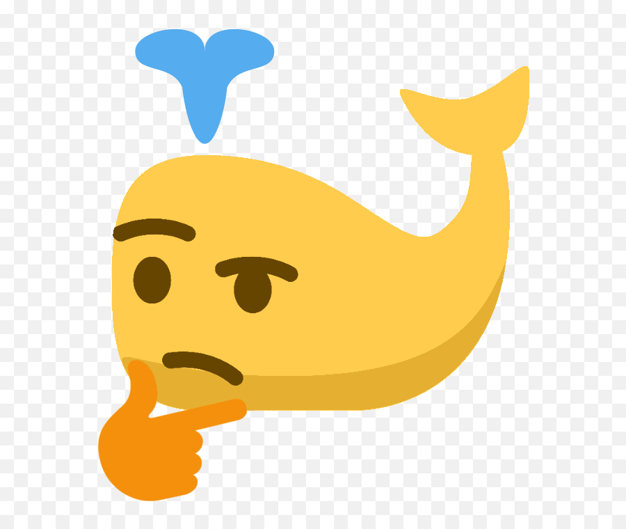 View Samegoogleiqdbsaucenao Whalethink - Thinking Emoji Discord Emojis Transparent Background,Whale Emoji