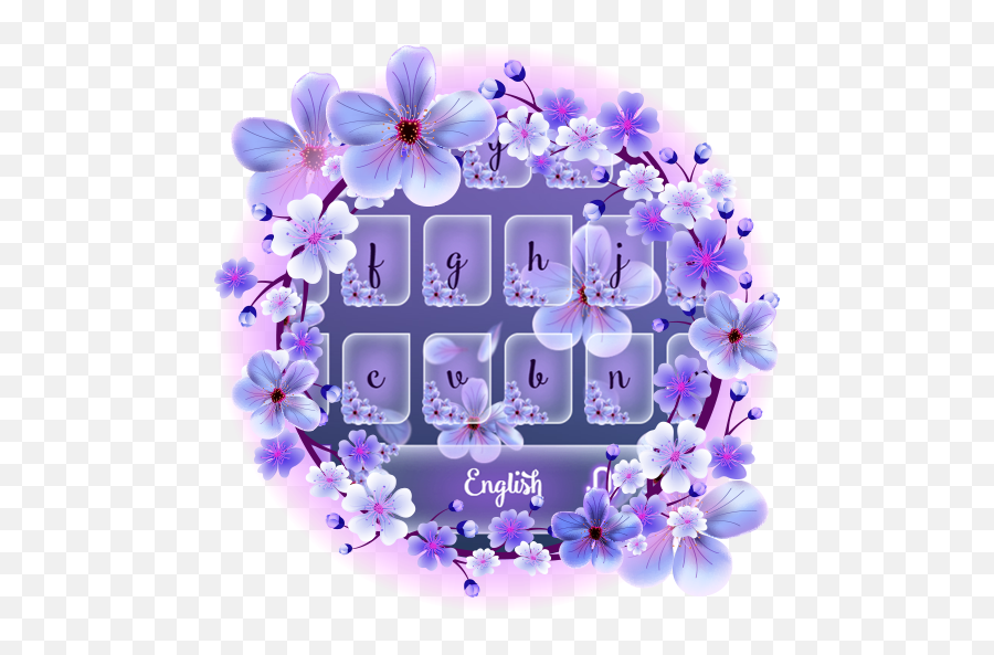 Purplish Cherry Blossom Keypad 10001002 Download Android Apk - Moth Orchid Emoji,Cherry Blossom Emoji