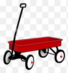 Wagon Clipart Transparent Background - Red Emoji