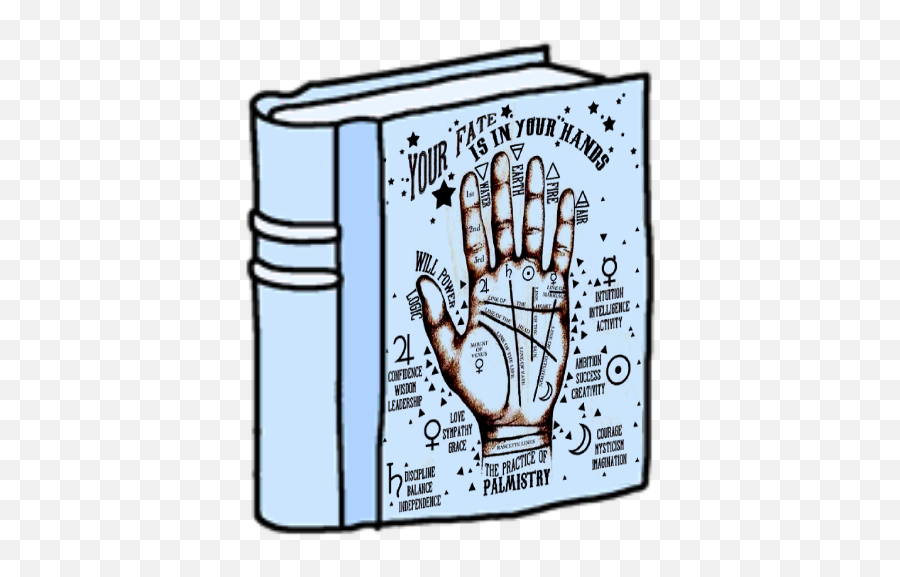Book Psychic Palmreading Palmistry - Palmistry Art Emoji,Psychic Emoji