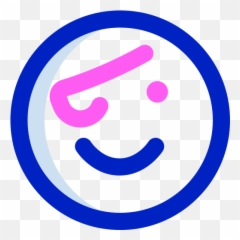 Pirate - Circle Emoji,Pirate Emoji Text