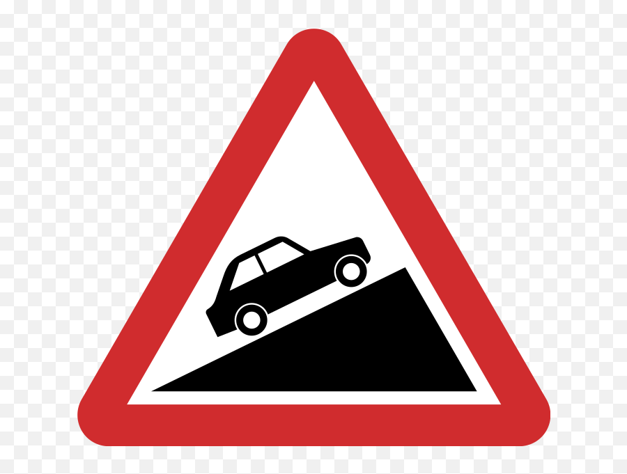 Nepal Road Sign B19 - Slow Moving Vehicles Sign Emoji,Warning Sign Emoji