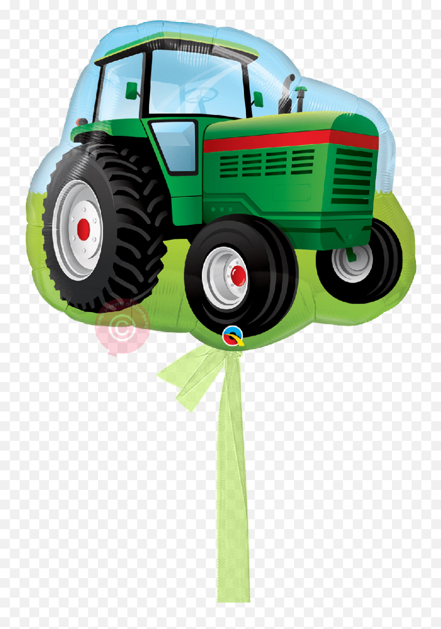 Jumbo Farm Tractor Balloons Delivered - Folienballon Traktor Emoji,Tractor Emoji
