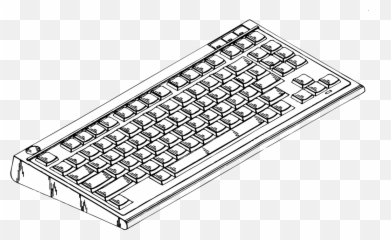 Computer Keyboard Png Svg Clip Art For Web - Download Clip Computer Keyboard Clipart Emoji,Deadpool Emoji Keyboard