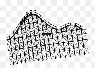 Roller Coaster - Roller Coaster Line Art Emoji,Roller Coaster Emoji