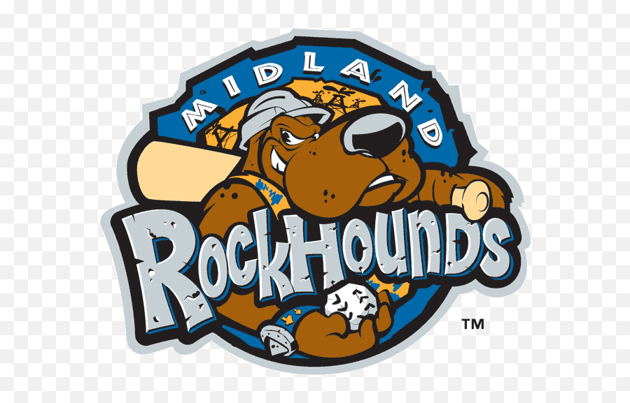Our Top Dog Sports Logos - Midland Rockhounds Logo Emoji,Oakland Raiders Emoji