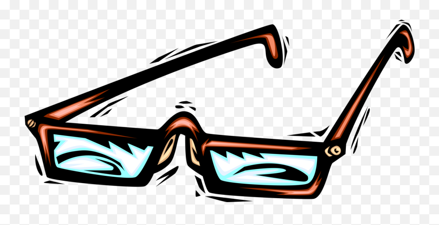 Vector Illustration Of Optical Prescription Reading - Buy Ladies Reading Glasses Clip Art Emoji,Eyeglasses Emoji