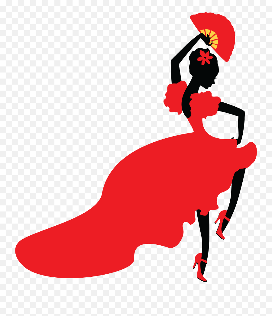 Dancer Clipart Hispanic Dancer Hispanic Transparent Free - Flamenco Dancer Clip Art Emoji,Salsa Dancing Emoji