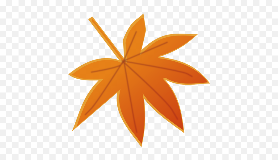 Orange Höst Löv Vektorbild - Cartoon Autumn Leaf Transparent Background Emoji,Ak47 Emoji