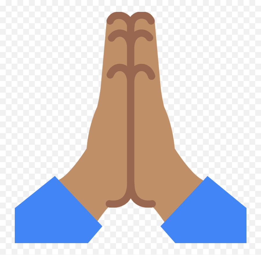 Folded Hands Emoji Clipart Free Download Transparent Png - Prayer Hands Emoji Brown,Emojis De Manos