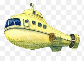 Yellow Submarine - Illustration Emoji,Submarine Emoji