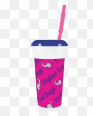 Plastic Souvenir Elephant Ear Cups - Drinking Straw Emoji,Emoji Cups