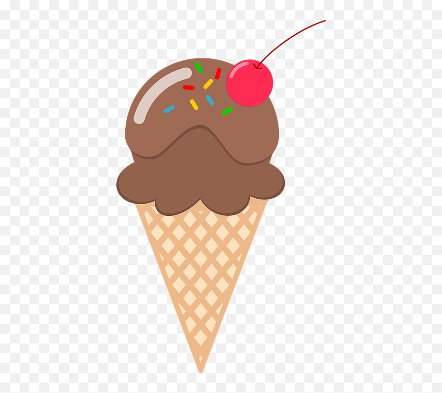 Ice Cream Chocolate Cone - Cono De Helado Animado Emoji,Emoji Chocolate Ice Cream