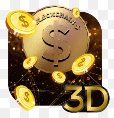 3d Gold Coin Keyboard Theme - Circle Emoji