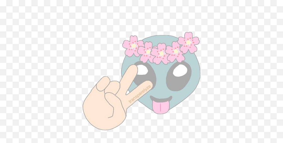 Emoji Transparent Uploaded - Transparent Emoji Pastel,Alien Hand Emoji