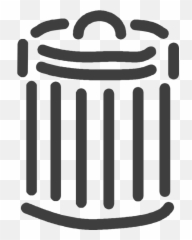 Free Can Bin Vectors - Cartoon Trashcan Emoji