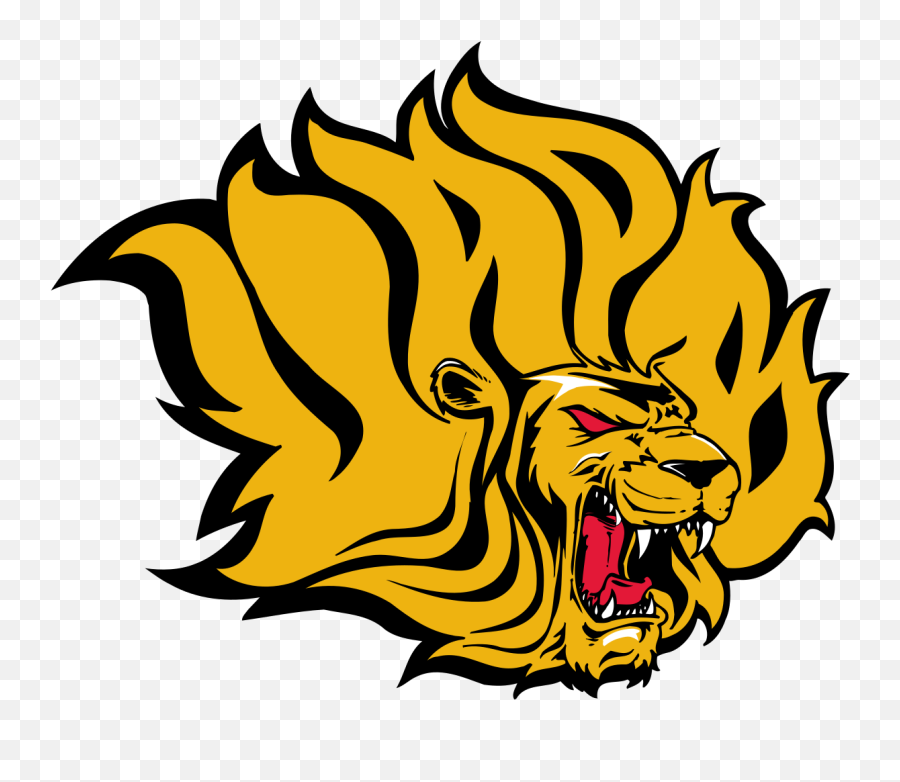Clipart Volleyball Lion Transparent - Arkansas Pine Bluff Golden Lions Football Emoji,Arkansas Emoji
