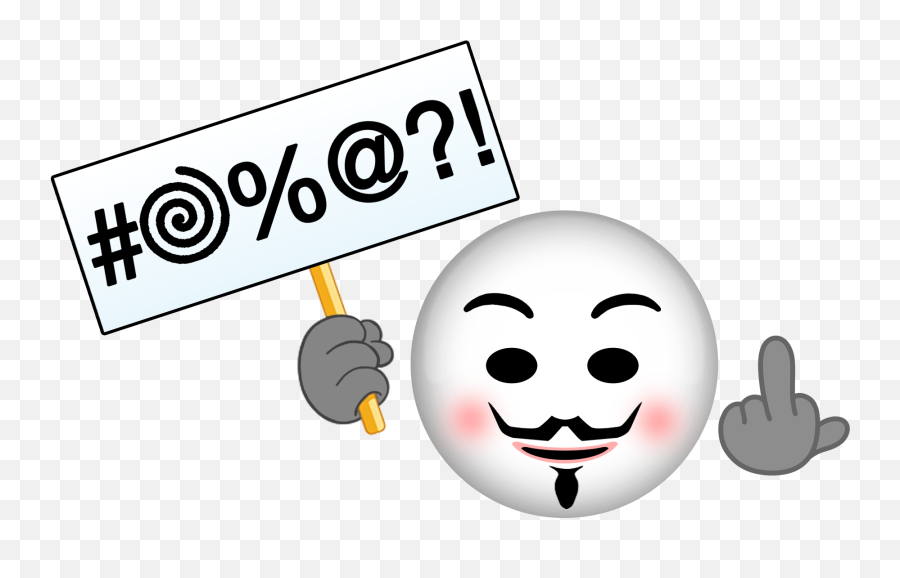Anonymous Emoji - Certified Email,Anonymous Mask Emoji