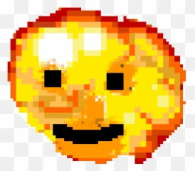 Pixilart - Transparent Background Pixel Art Explosion Emoji