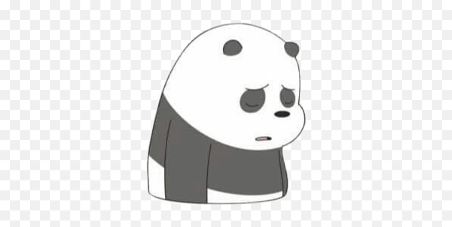 Sadpanda Sad Panda - Cartoon Emoji,Sad Panda Emoji - free transparent emoji  