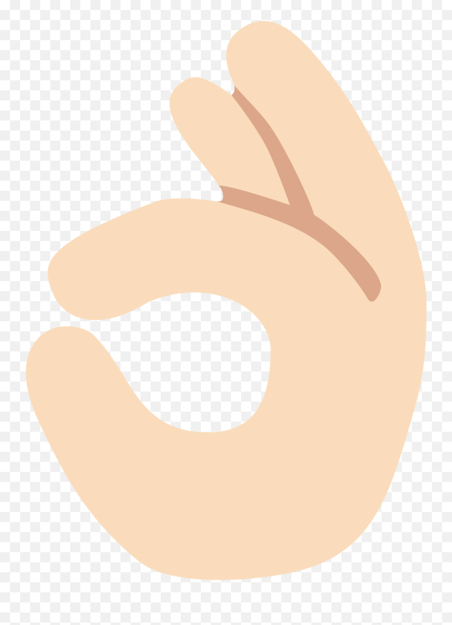 Emoji U1f44c 1f3fb - Illustration,Peace Hand Emoji