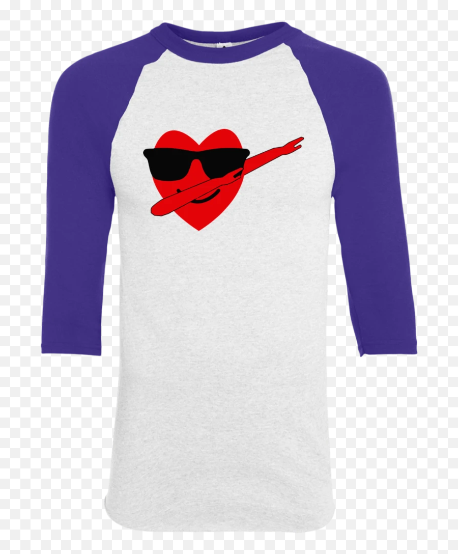 Heart Emoji Dabbing For Valentineu0027s Day Youth Raglan U2013 Teeever,White Man Emoji