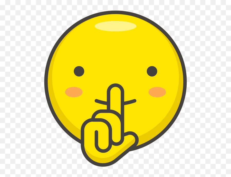 Shushing Face Emoji Transparent Image - Silent Silence Icon,Emoji Movie Titles